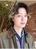 【macana指名】メンズパーマ センターパート 毛流れパーマ