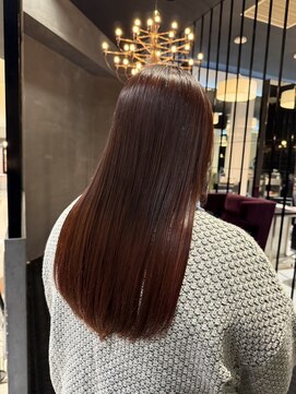 サンカリ イオンモール新居浜店(SANKARI) ワインレッドカラー(ブリーチ無し)