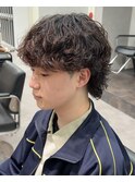 シャドウパーママッシュパーマメンズパーマ大阪心斎橋