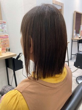 エルプラスヘアー 平尾店(L+hair) （40代）ツヤ髪ボブ【トリートメントでくせ毛改善】
