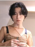 ニュアンスパーマ/抜け感/ショート/海外風/くせ毛風パーマ