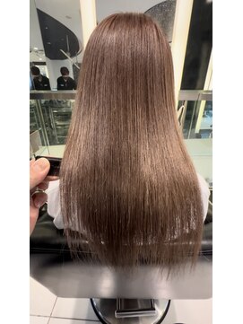 エアー 銀座タワー(AIR) プレミアムケアカラー/縮毛矯正/ツヤ髪スタイル【榛葉】