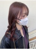 【morio成増/一戸】インナーカラーチェリーレッド