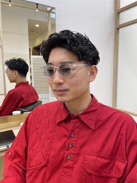 トッカ ヘアアンドトリートメント 仙台店(tocca) 【星篤志】大人ヘアビジネスラルフカールワイルドパーマかきあげ
