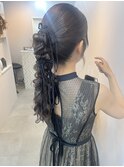 ポニーアレンジ/参列ヘアセット