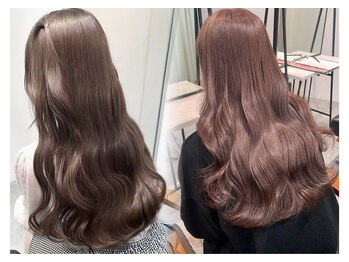 ネクストハラジュク(NEXT HARAJUKU)の写真/ブリーチなしダブルカラーで叶える透明感◎[ブリーチなし/ブリーチ×ダブルカラー/髪質改善/縮毛矯正/原宿]