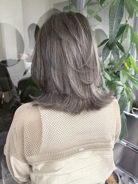 GBG 自由が丘 くびれボブ40代50代グレイカラー白髪染め白髪ぼかし