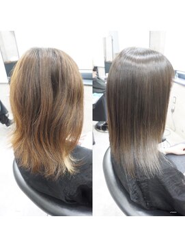 ヘアテリア リュウ 大塚(hair teria ryu) 縮毛矯正/髪質改善縮毛矯正/前髪縮毛矯正/表面ハーフ矯正