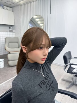 アマトウキョウ 表参道(AMA TOKYO) レイヤーカット 韓国ヘア 顔周りカット高島大登