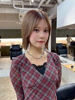 ラヴィズム(LUVISM)&nbsp;顔周りレイヤー/ダブルカラー/髪質改善ケアブリーチ万代新潟駅◆