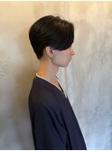ニュアンスパーマ　センターパート　メンズパーマ