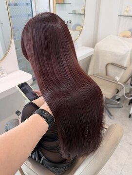 レミエ ダイカンヤマ(lemiie) ケラチントリートメントで艶々カラー