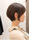 小顔に見えるショートボブ