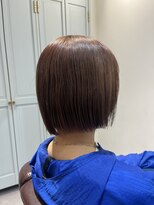 ハチマルハチ ナル 登戸店(808 nalu)&nbsp;カシスブラウン × 前下がりコンパクトボブ