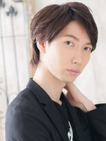 グルーミングサロン バーバー キャッスル 北浦和西口(Grooming salon Barber Castle)&nbsp;メンズビジネス斜めバングダークアッシュ王道ショートp1北浦和
