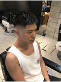 スキンフェードカットクロップ