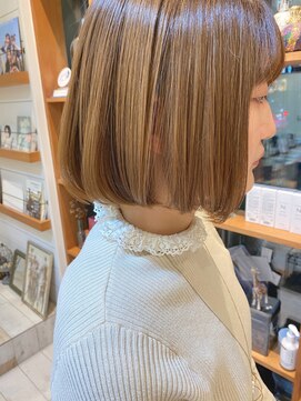 ネオリーブ アンド 渋谷店(Neolive &) 【neolive&】ベージュ×bob