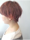 マッシュショート×アイスピンクカラー