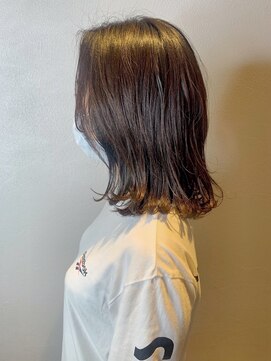トップヘアーヒルズ 安城(TOP HAIR HILLS) 外ハネミディアムスタイル/ニュアンスカラー/ヘルシースタイル
