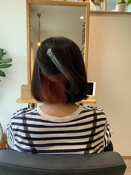 プーロ(puro) インナーカラー チェリーレッド