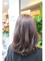 エコルアヘアー 西口(ecolua hair)&nbsp;ミディアム×メロウアッシュ