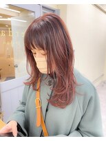 ヴェルダ 池袋店(verda)&nbsp;ピンクブラウンハイライトカラー◎