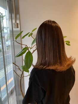 ブレス ヘアー リーベ(Bless HAIR Liebe)の写真/カット+Organicカラー+TOKIO Tr♪色持ち良く、ダメージは少なくetcあなたの要望にお応えします！【花園】 