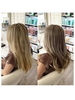 クラン ヘアーアンドスタジオ(CLAN hair & studio)&nbsp;ハイトーンエクステブリーチインナーミルクティーベージュ