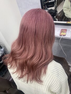 グラッジ 池袋(GLADGE) スモーキーピンク、ブリーチカラー、ダブルカラー