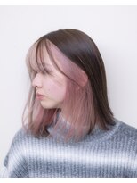 ルプラ ガーデン(le-pla garden) インナーカラー#切りっぱなしボブ#ケアブリーチ#ダブルカラー