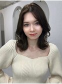 髪質改善＊セミディオリーブベージュ＊美髪【Zina Ｓ札幌】
