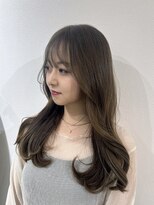 ベル(BHEL) グレージュミルクティーベージュカラー韓国レイヤーカット桑名