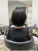 切りっぱなしボブ/エアリーロング/美髪/ピンクブラウン/ショート