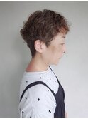 大人ベリーショート×ソフトツイストパーマ