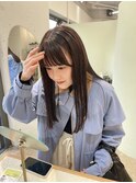 ショコラブラウン＋ストレートロング