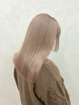 クム 横浜(qumu) 【qumu MARIKO】ブロンドベージュ×髪質改善トリートメント