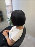 流行りの韓国風ぱつっとボブスタイル★
