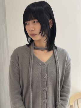 ヨーク(YOKE) 【YOKE】ダークグレージュオリーブグレージュ顔まわりレイヤー