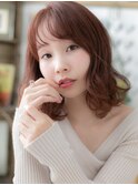 大人かわいいミルクティーピンクボブパーマc6大宮20代30代40代