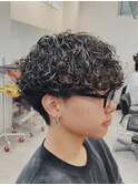 渋谷大人プードルパーマサーフカールメンズミディアムパーマ