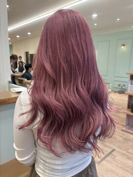 モリオフロムロンドン 大宮店(morio from London) ピンク×ケアブリーチ　【村田】