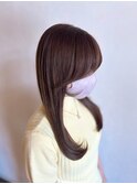 【韓国ヘア】エギョモリ　S字バング　ワンカール
