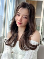 ラルユー 金山(LallYou)&nbsp;暗髪で出せるこなれ感！フェイスレイヤー×ナチュラルセミロング