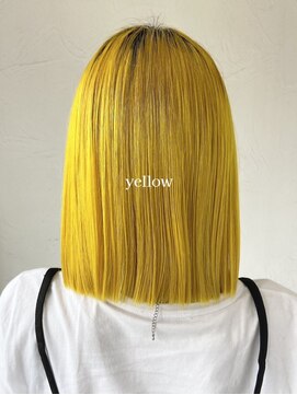 ソイクフ 四条大宮店(SOY-KUFU) 20代30代40代◎イエローカラーボブ