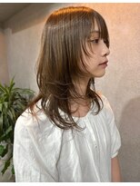 クルミ(kurumi)&nbsp;顔まわりレイヤー×ナチュラルストレート