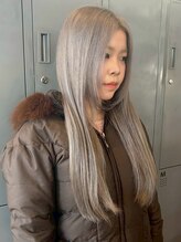 ゲーム 下北沢(GAME) ダブルカラー/大人レイヤー/ミルクティーベージュ/ウルフ/下北沢