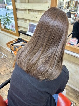 ラウラアンドロー(LAURA&RO) ミルクティーベージュダブルカラーインナーカラーケアブリーチ