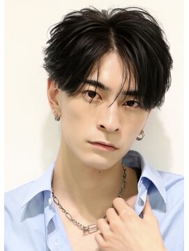 オーシャントーキョーウエスト 心斎橋 (OCEAN TOKYO WEST) ニュアンスパーマセンターパートショート