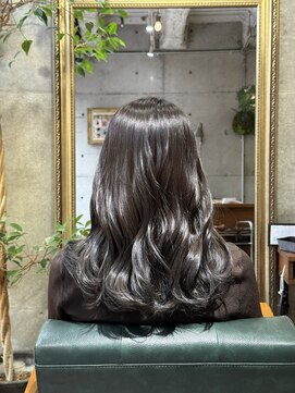 暗めアッシュカラー/髪質改善メテオカラー/新小岩