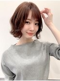 くびれボブ/ナチュラル艶カラー